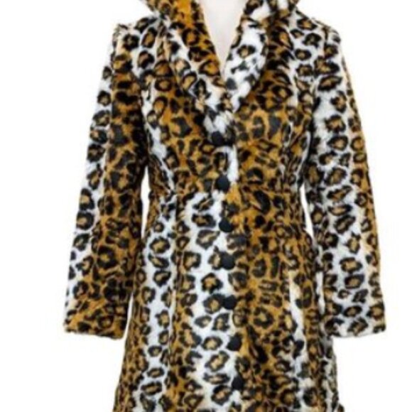 NWT Sourpuss Harlow Leopard Fur Coat - Picture 4 of 8